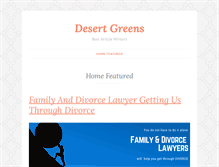 Tablet Screenshot of desertgreens.org